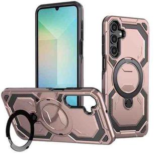 For Samsung Galaxy A05s Cooling MagSafe Holder Phone Case(Rose Gold)
