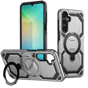 For Samsung Galaxy A05s Cooling MagSafe Holder Phone Case(Silver)