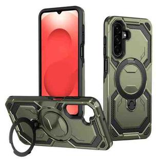 For Samsung Galaxy A26 5G Cooling MagSafe Holder Phone Case(Green)