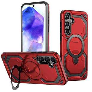 For Samsung Galaxy A55 5G Cooling MagSafe Holder Phone Case(Red)