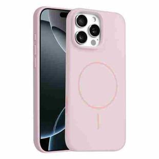 For iPhone 16 Pro Max Liquid Silicone Magsafe Phone Case with AI Camera Control Button(Pink)