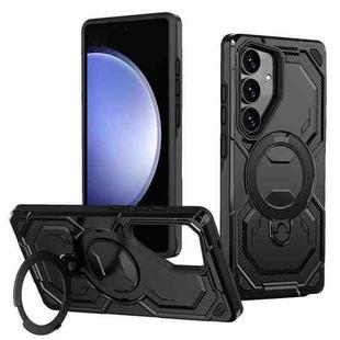 For Samsung Galaxy S23 FE 5G Cooling MagSafe Holder Phone Case(Black)