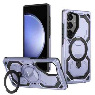 For Samsung Galaxy S23 FE 5G Cooling MagSafe Holder Phone Case(Light Blue)