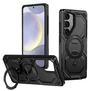 For Samsung Galaxy S25 5G / S24 5G Cooling MagSafe Holder Phone Case(Black)
