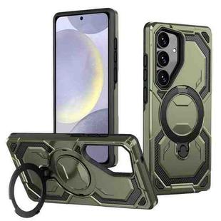 For Samsung Galaxy S25+ 5G / S24+ 5G Cooling MagSafe Holder Phone Case(Green)