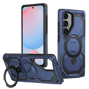 For Samsung Galaxy S24 FE 5G Cooling MagSafe Holder Phone Case(Blue)