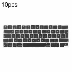 For MacBook A2251 A2289 A2238 A2338 10pcs UK Big Enter Version Keycaps, Language:Norway