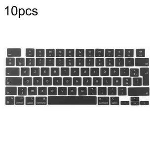 For MacBook A2681 A2941 A3113  A3114 10pcs UK Big Enter Version Keycaps, Language:French