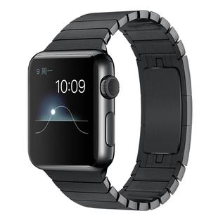 For Apple Watch 46mm / 49mm / 45mm / 44mm xDfind One Bead Stainless Steel Watch Band(Black)