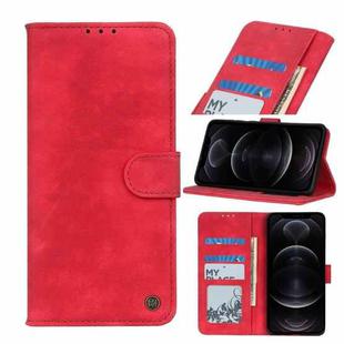 For iPhone 12 / 12 Pro Antelope Texture Magnetic Buckle Horizontal Flip PU Leather Case with Card Slots & Wallet & Holder(Red)