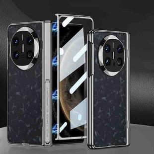 For Huawei Mate X6 GKK Integrated Magnetic Fold Hinge Phantom Leather Nebula Phone Case(Black)