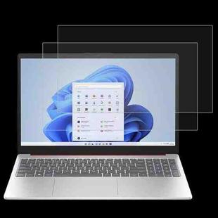 For HP 15-FD 15.6 2pcs 9H 0.3mm Explosion-proof Tempered Glass Film