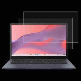 For ASUS Chromebook CX1405CKA 14 2pcs 9H 0.3mm Explosion-proof Tempered Glass Film
