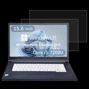For Fujitsu A577 15.6 2pcs 9H 0.3mm Explosion-proof Tempered Glass Film