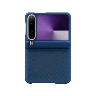 For Huawei Pura X Mars Series Nanofiber Center Shaft Phone Case(Blue)