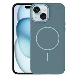 For iPhone 15 Thin Circle PC Injection MagSafe Phone Case(Ocean Blue)