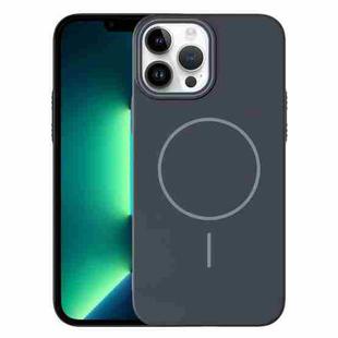 For iPhone 13 Pro Max Thin Circle PC Injection MagSafe Phone Case(Carbon Grey)