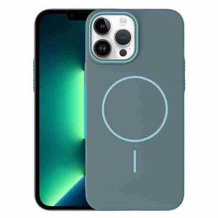 For iPhone 13 Pro Max Thin Circle PC Injection MagSafe Phone Case(Ocean Blue)