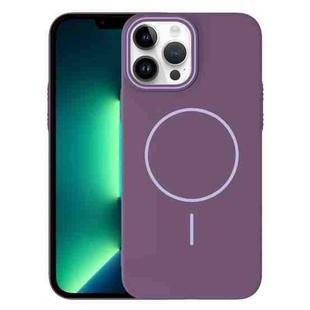 For iPhone 13 Pro Max Thin Circle PC Injection MagSafe Phone Case(Sunset Purple)