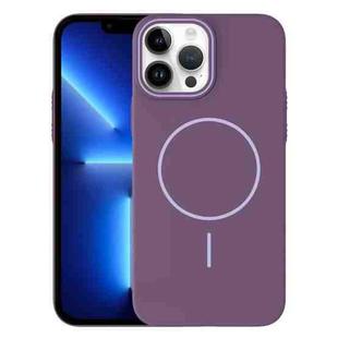 For iPhone 13 Pro Thin Circle PC Injection MagSafe Phone Case(Sunset Purple)