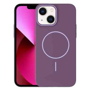For iPhone 13 Thin Circle PC Injection MagSafe Phone Case(Sunset Purple)