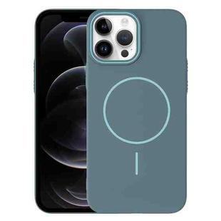 For iPhone 12 Pro Thin Circle PC Injection MagSafe Phone Case(Ocean Blue)