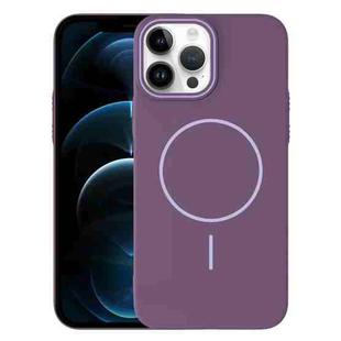 For iPhone 12 Pro Max Thin Circle PC Injection MagSafe Phone Case(Sunset Purple)