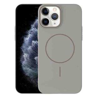 For iPhone 11 Pro Max Thin Circle PC Injection MagSafe Phone Case(Titanium Gray)