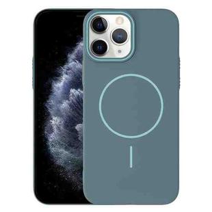 For iPhone 11 Pro Max Thin Circle PC Injection MagSafe Phone Case(Ocean Blue)
