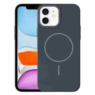For iPhone 11 Thin Circle PC Injection MagSafe Phone Case(Carbon Grey)