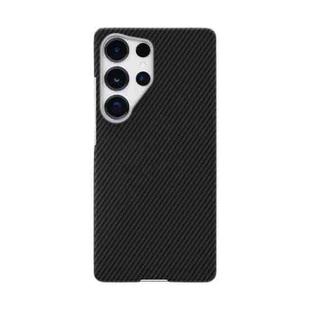 For Samsung Galaxy S25 Ultra 5G 600D Fine Grain Series Carbon Fiber MagSafe Phone Case(Black)