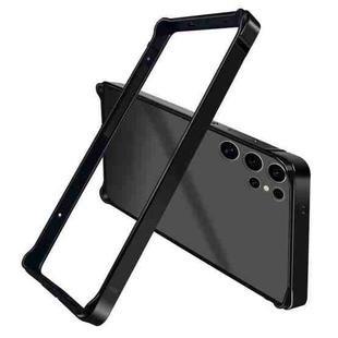 For Samsung Galaxy S25 Ultra 5G TPU Hybrid Metal Cooling Phone Frame Case(Black)