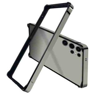 For Samsung Galaxy S25 Ultra 5G TPU Hybrid Metal Cooling Phone Frame Case(Grey)