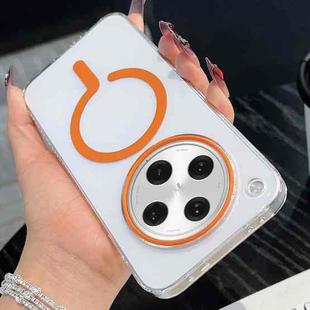 For OPPO Find X8 Pro High Transparency PC MagSafe Phone Case(Orange)