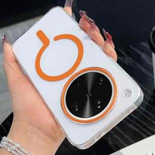 For OPPO Find X8 Ultra High Transparency PC MagSafe Phone Case(Orange)