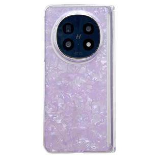 For OPPO Find N5 Magnetic Axis Pearlescent Shell Texture Phone Case(Purple)