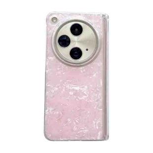 For OPPO Find N3 Magnetic Axis Pearlescent Shell Texture Phone Case(Pink)