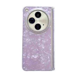 For OPPO Find N3 Magnetic Axis Pearlescent Shell Texture Phone Case(Purple)