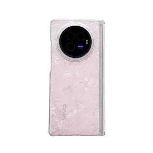 For vivo X Fold5 Magnetic Axis Pearlescent Shell Texture Phone Case(Pink)
