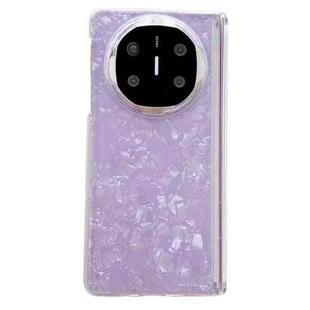 For Huawei Mate X5 Magnetic Axis Pearlescent Shell Texture Phone Case(Purple)