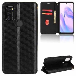 For Blackview A70 Cubic Grid Texture Flip Leather Phone Case(Black)