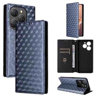 For Blackview Shark 9 Cubic Grid Texture Flip Leather Phone Case(Blue)