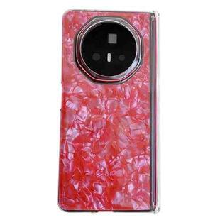 For Honor Magic V3 Magnetic Axis Pearlescent Shell Texture Phone Case(Red)