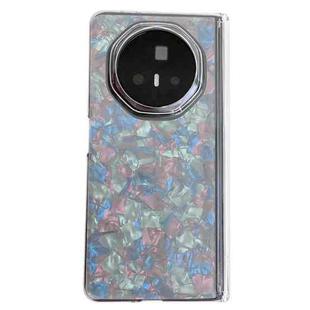 For Honor Magic V3 Magnetic Axis Pearlescent Shell Texture Phone Case(Beige)