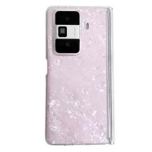 For Honor Magic Vs3 Magnetic Axis Pearlescent Shell Texture Phone Case(Pink)