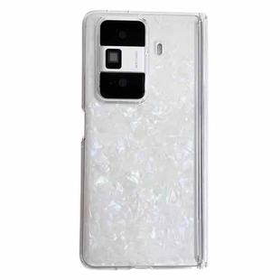 For Honor Magic Vs3 Magnetic Axis Pearlescent Shell Texture Phone Case(Beige)