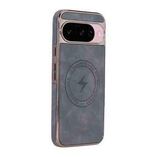 For Google Pixel 10 / 10 Pro Electroplated PC Sheepskin Invisible Magnetic MagSafe Phone Case(Grey)