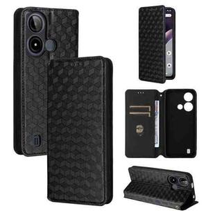 For BLU C9 Cubic Grid Texture Flip Leather Phone Case(Black)