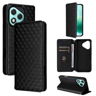 For Honor 400 Lite 5G Cubic Grid Texture Flip Leather Phone Case(Black)