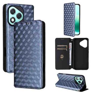For Honor 400 Lite 5G Cubic Grid Texture Flip Leather Phone Case(Blue)